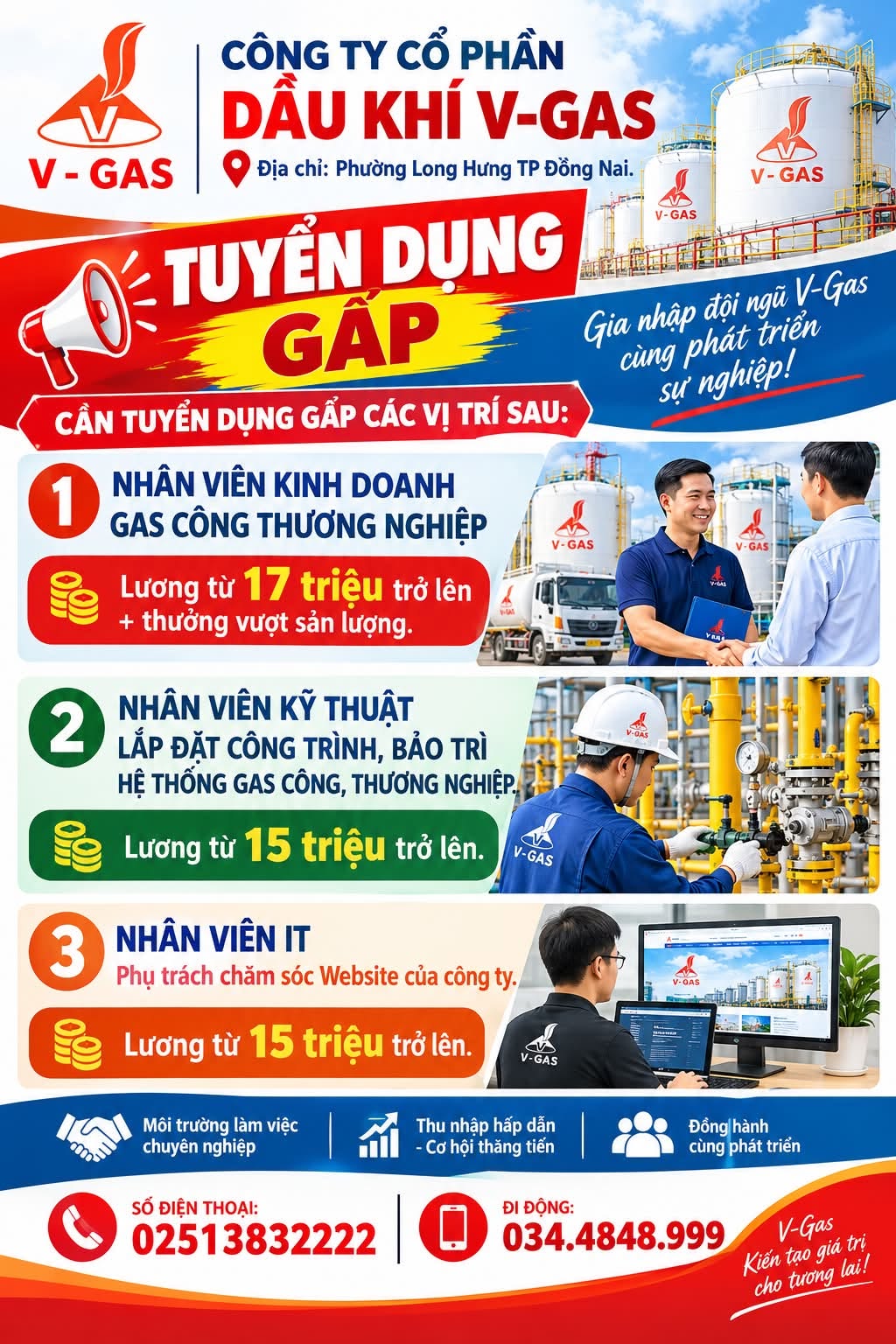 Ảnh 1 của tin: Tuyển dụng gấp, Công ty Dầu khí Đồng Nai