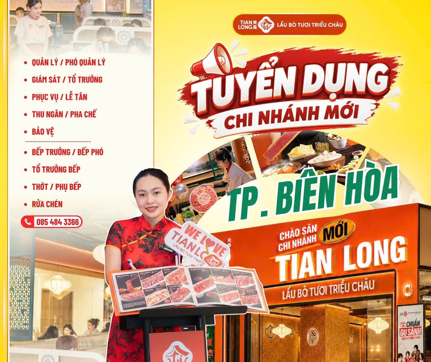 Ảnh 1 của tin: Tuyển nhân viên phục vụ, thu ngân, pha chế, bếp, tạp vụ, bảo vệ, nhà hàng Biên Hòa